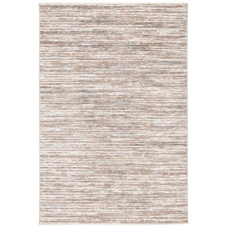 Safavieh 4 ft. 5 in. x 6 ft. 5 in. Pyramid Contemporary Rectangle Power Loomed Rug - Gray & Ivory PYR233F-4